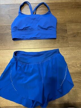 Lululemon Longline Sports bra size 8 Cobalt Blue